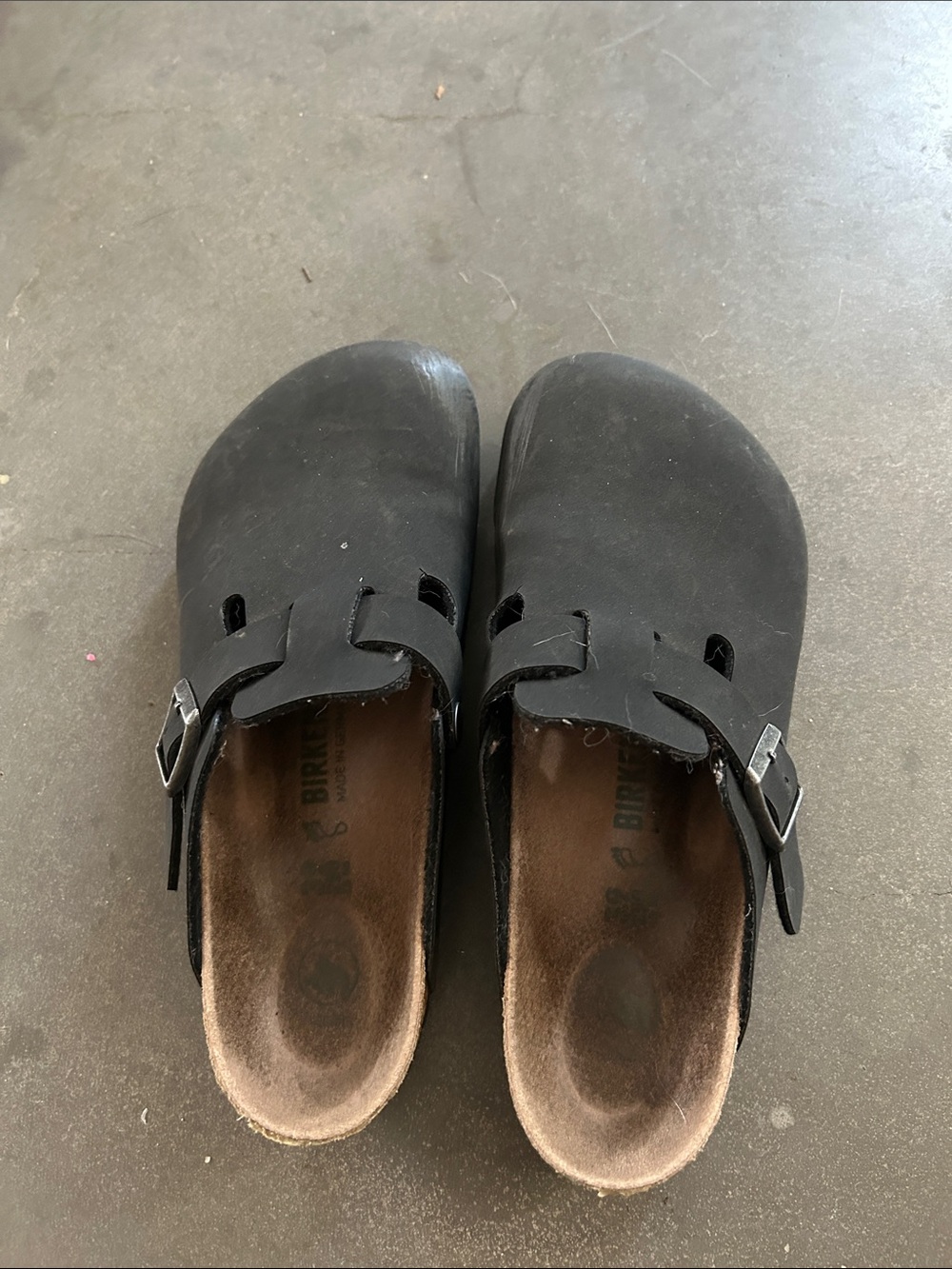 Birkenstock Kids Black Slip-On Clogs with Adjustable Buckle